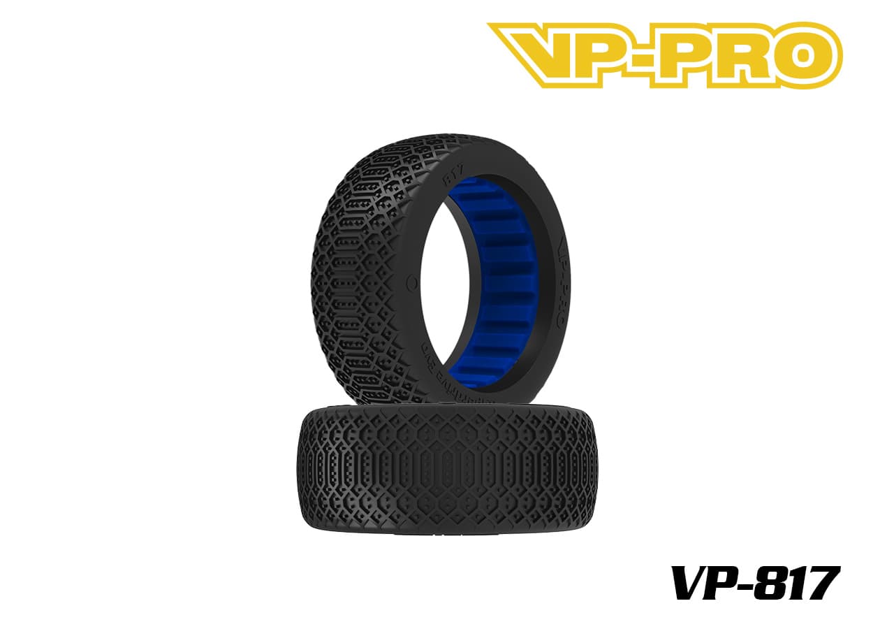 VP-PRO VP-817 RC buggy tires with blue insert