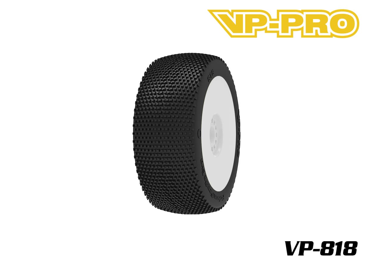 VP-PRO VP-818 sort dekk med hvit felg
