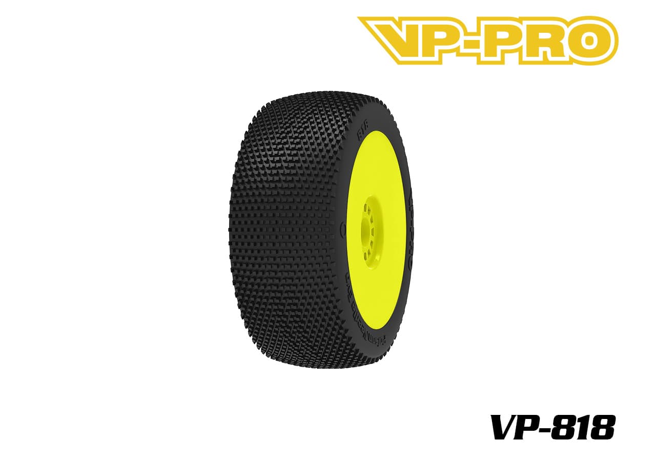 VP-PRO VP-818 RC-bildekkdekk med gult felg