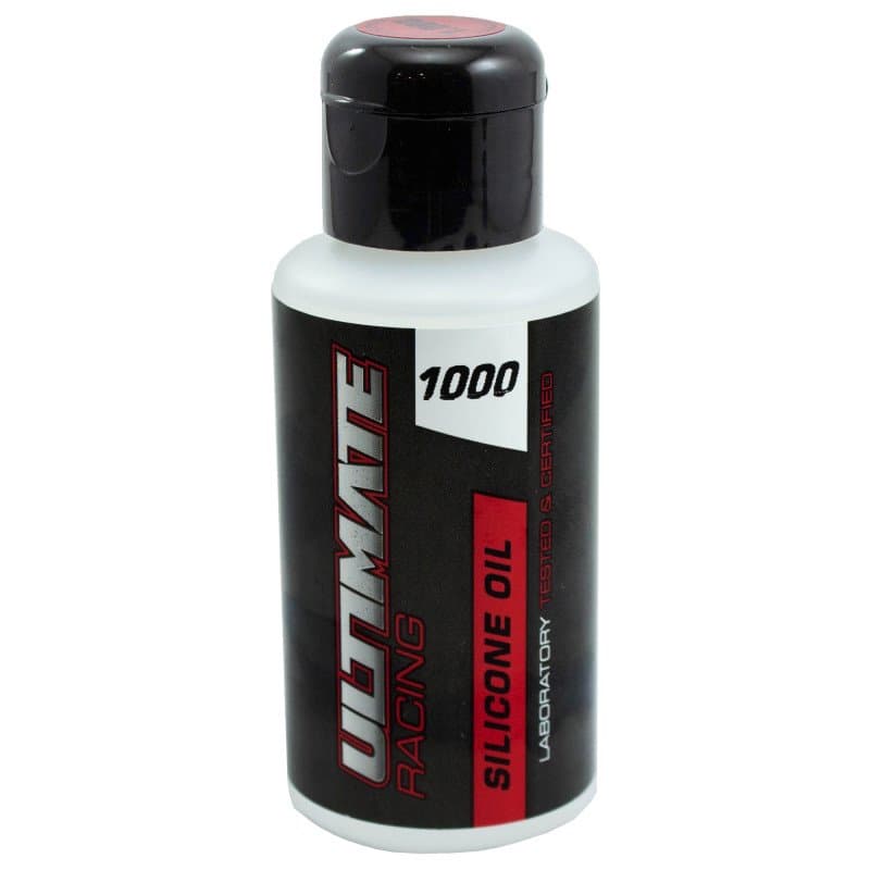 Ultimate Racing 1000 silikonolje i sort flaske