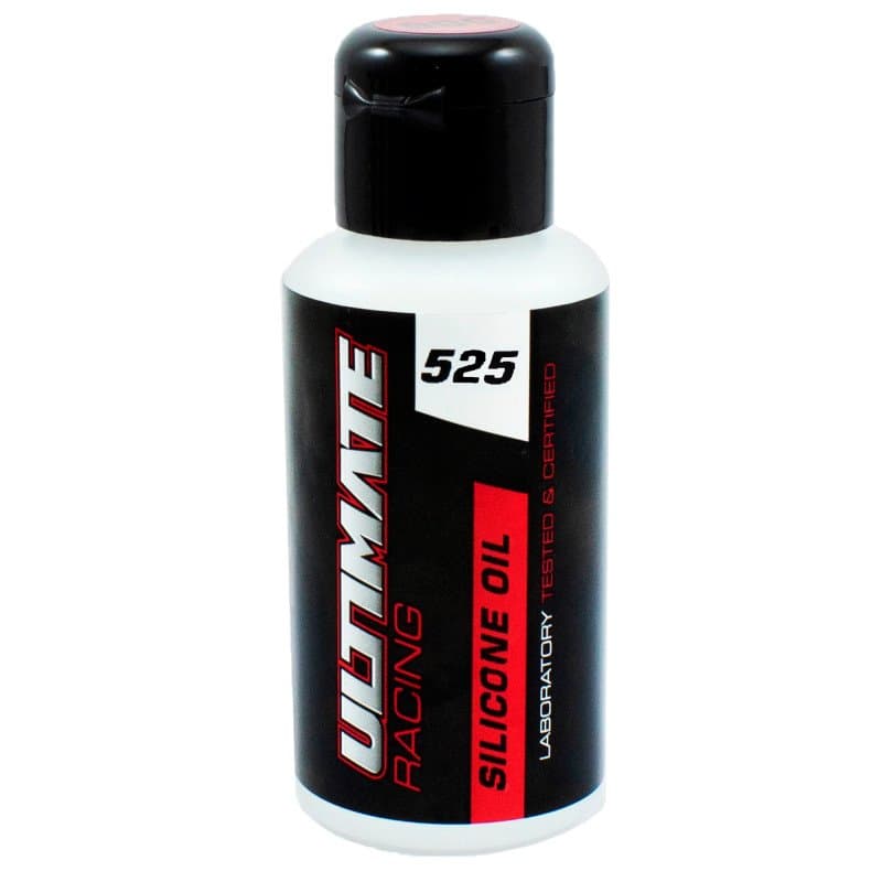 Ultimate Racing 525 silikonomlje i sort og hvit flaske